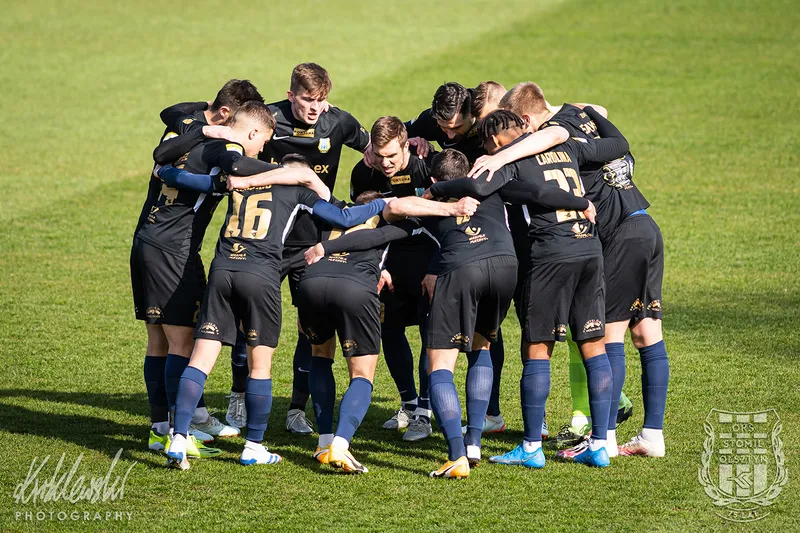 Pilka nozna. Fortuna I liga. Stomil Olsztyn - Korona Kielce. 28.04.2021