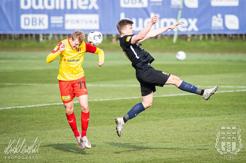 Pilka nozna. Fortuna I liga. Stomil Olsztyn - Korona Kielce. 28.04.2021