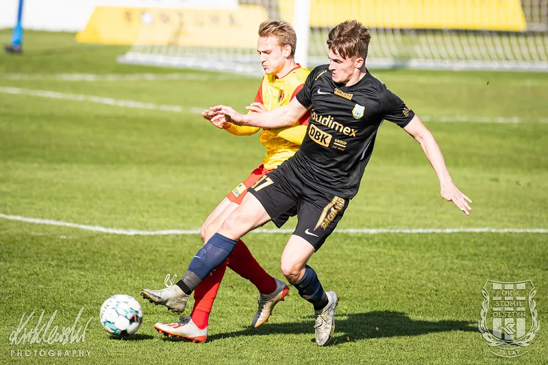 Pilka nozna. Fortuna I liga. Stomil Olsztyn - Korona Kielce. 28.04.2021