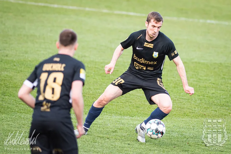 Pilka nozna. Fortuna I liga. Stomil Olsztyn - Korona Kielce. 28.04.2021