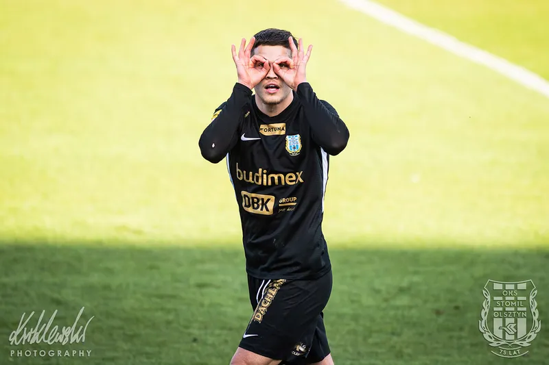 Pilka nozna. Fortuna I liga. Stomil Olsztyn - Korona Kielce. 28.04.2021