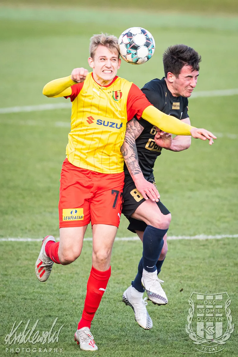 Pilka nozna. Fortuna I liga. Stomil Olsztyn - Korona Kielce. 28.04.2021