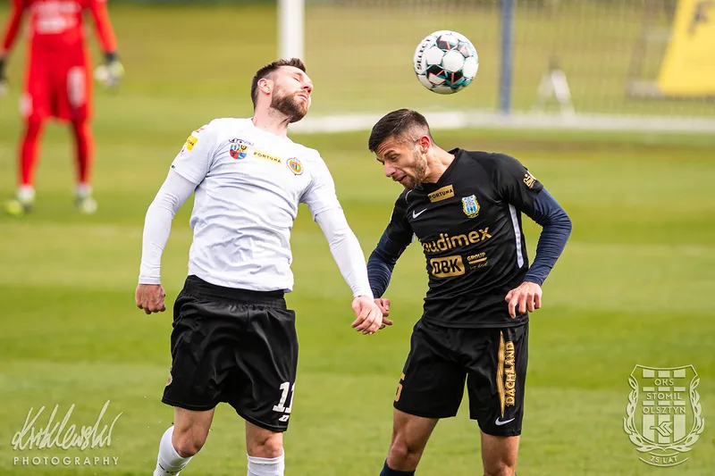 Pilka nozna. Fortuna I liga. Stomil Olsztyn - Chrobry Glogow. 08.05.2021