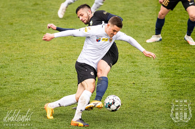Pilka nozna. Fortuna I liga. Stomil Olsztyn - Chrobry Glogow. 08.05.2021