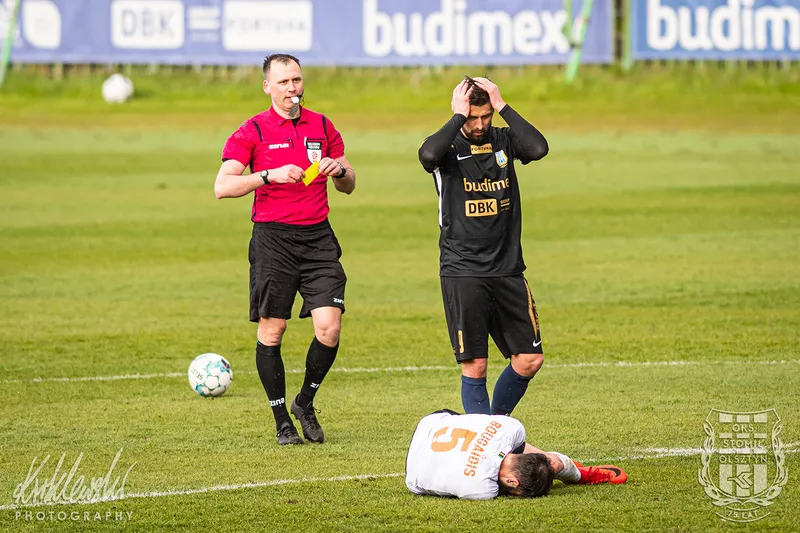 Pilka nozna. Fortuna I liga. Stomil Olsztyn - Chrobry Glogow. 08.05.2021