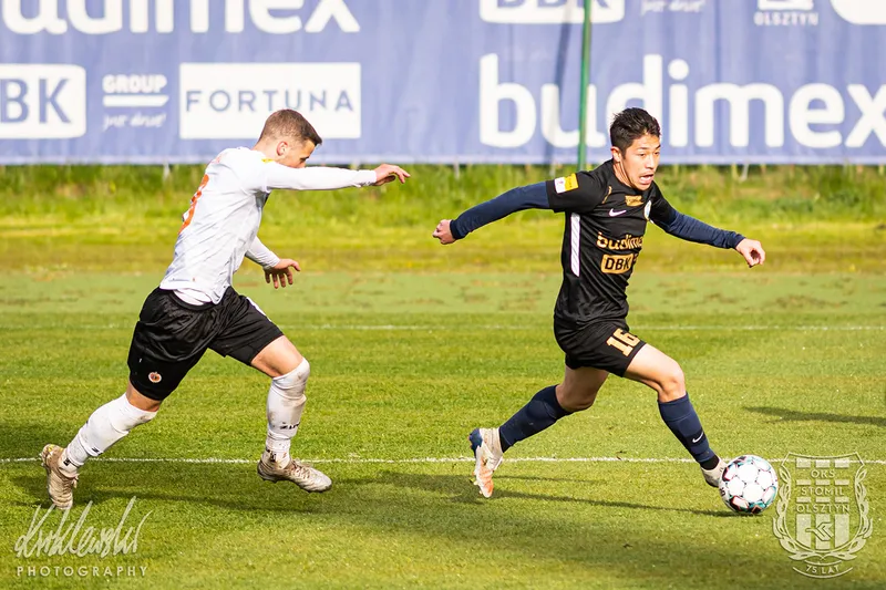 Pilka nozna. Fortuna I liga. Stomil Olsztyn - Chrobry Glogow. 08.05.2021