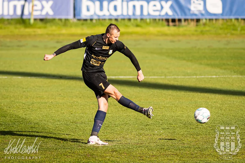 Pilka nozna. Fortuna I liga. Stomil Olsztyn - Chrobry Glogow. 08.05.2021