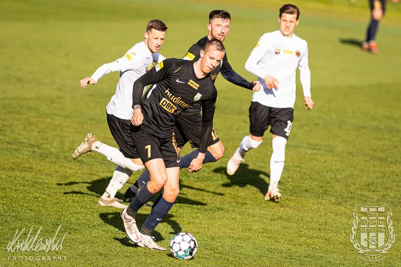 Pilka nozna. Fortuna I liga. Stomil Olsztyn - Chrobry Glogow. 08.05.2021