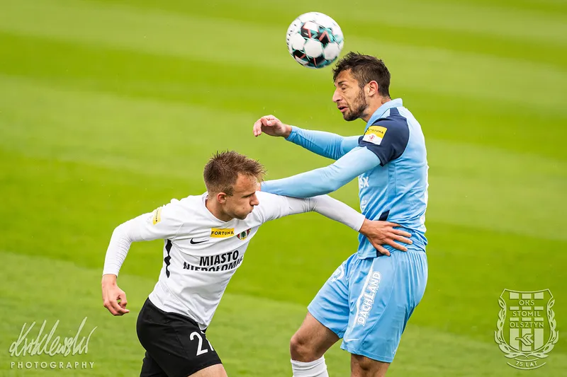 Pilka nozna. Fortuna I liga. Stomil Olsztyn - Puszcza Niepolomice. 22.05.2021