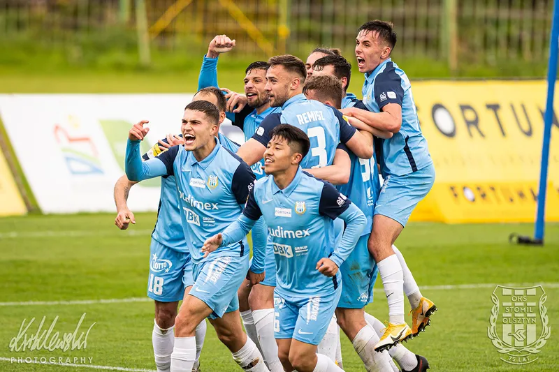 Pilka nozna. Fortuna I liga. Stomil Olsztyn - Puszcza Niepolomice. 22.05.2021