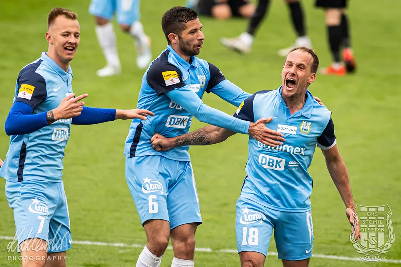 Pilka nozna. Fortuna I liga. Stomil Olsztyn - Puszcza Niepolomice. 22.05.2021