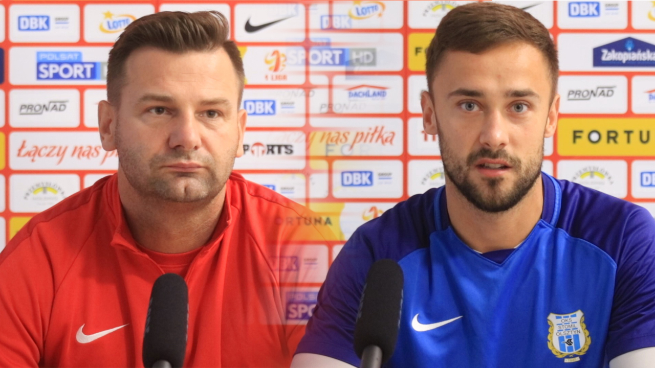 Adrian Stawski i Rafał Remisz przed meczem z Łódzkim Klubem Sportowym