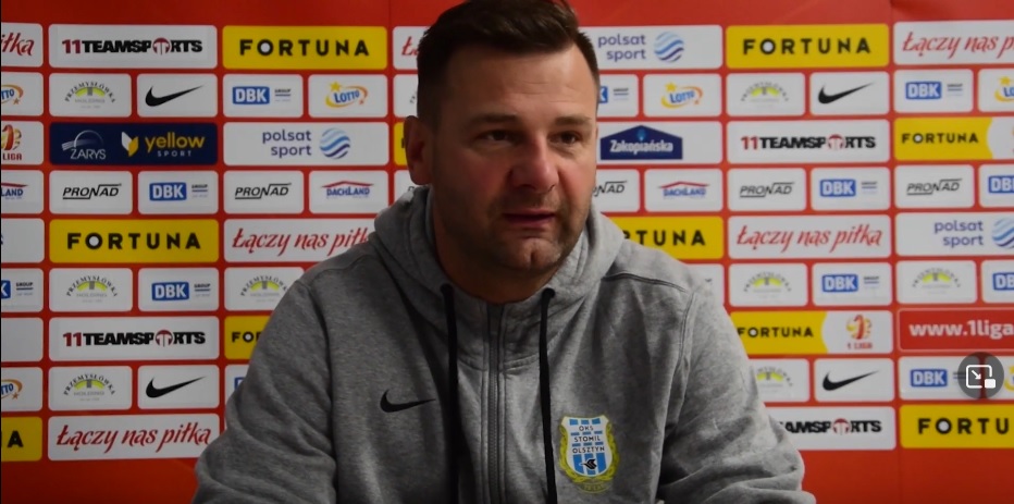 Konferencja po meczu Stomil Olsztyn - Miedź Legnica
