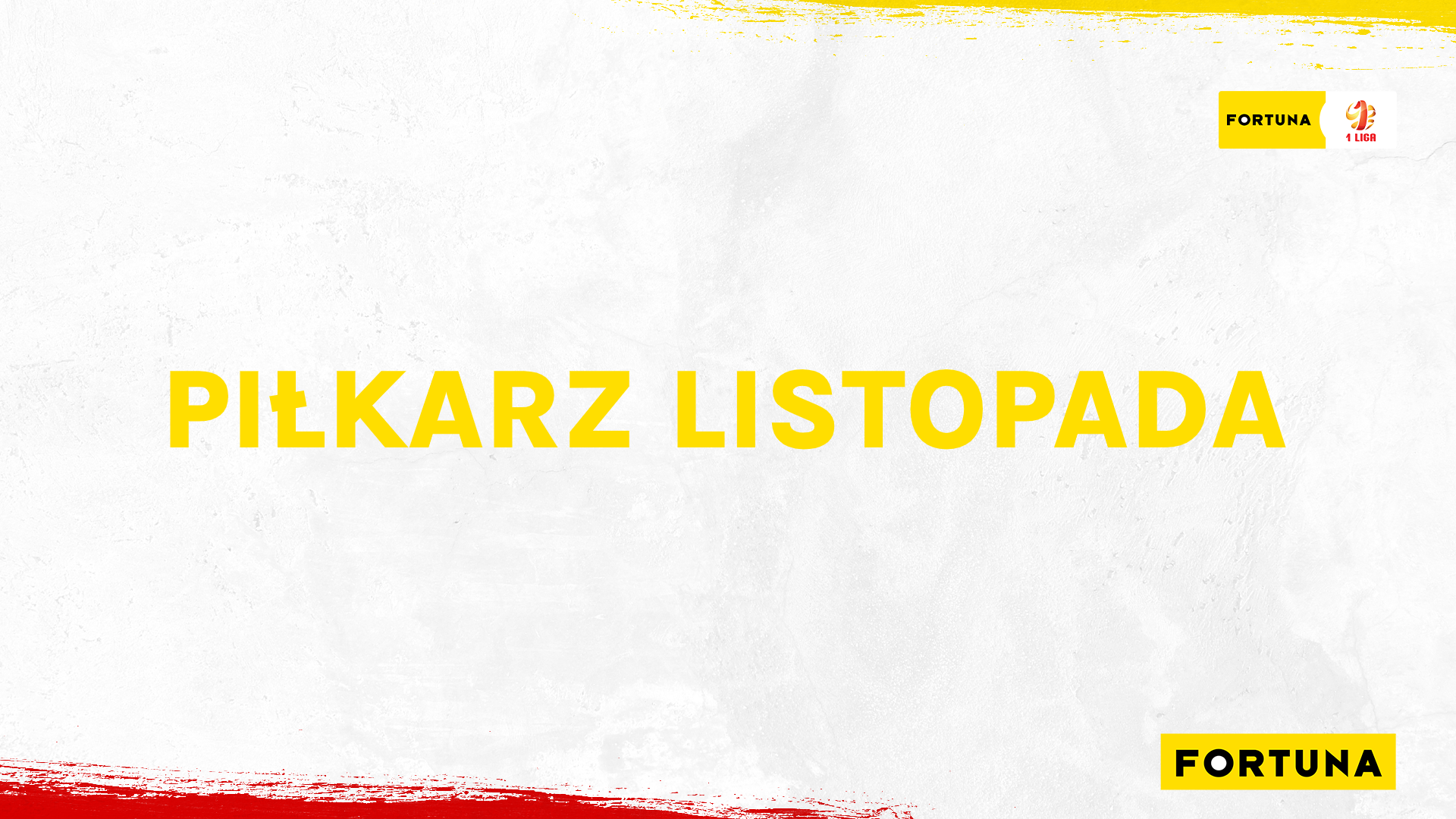 Fortuna 1 Liga wybiera Piłkarza Listopada