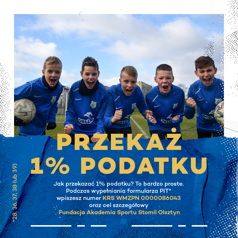 Przekaż 1% podatku Akademii Stomilu