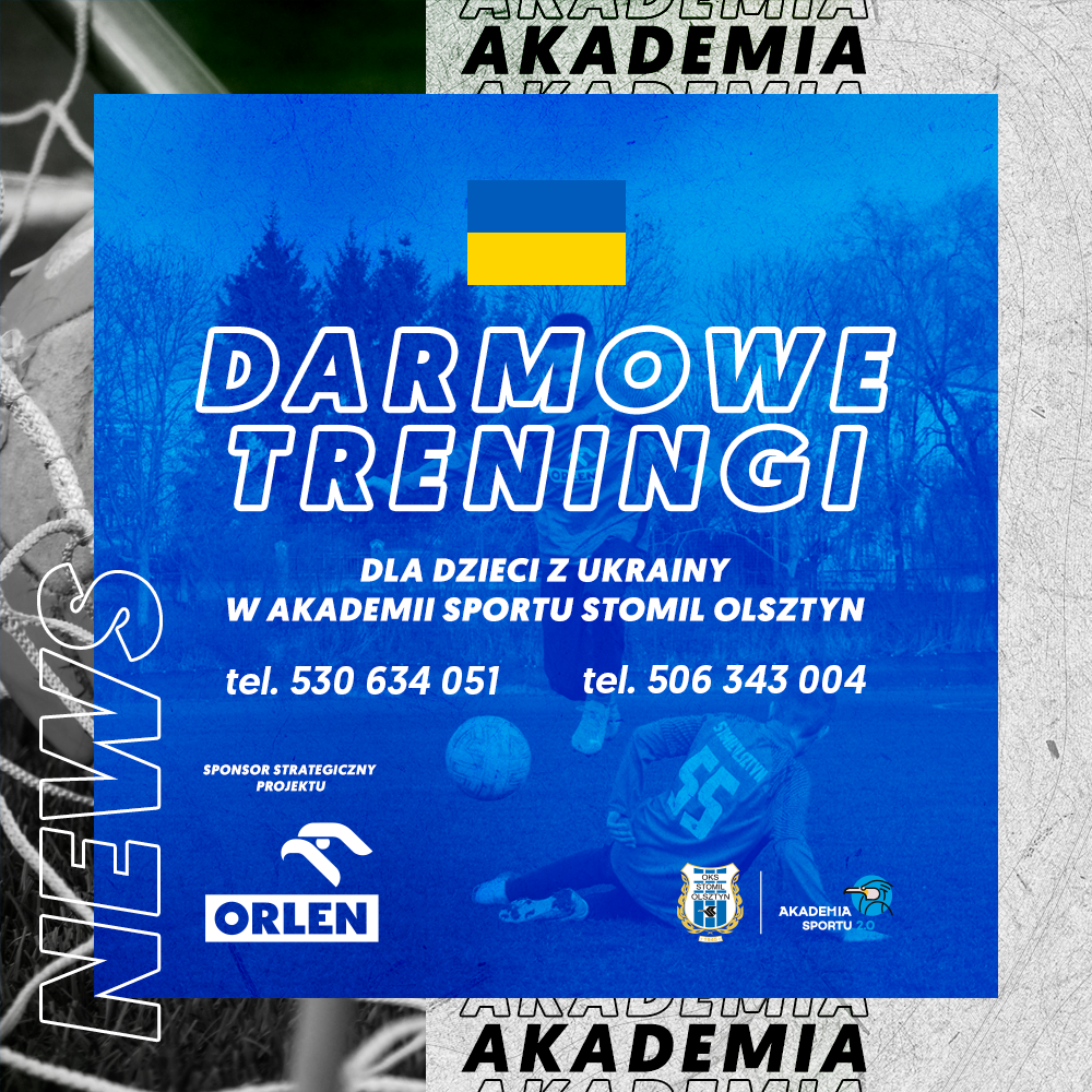 Darmowe treningi dla dzieci z Ukrainy!