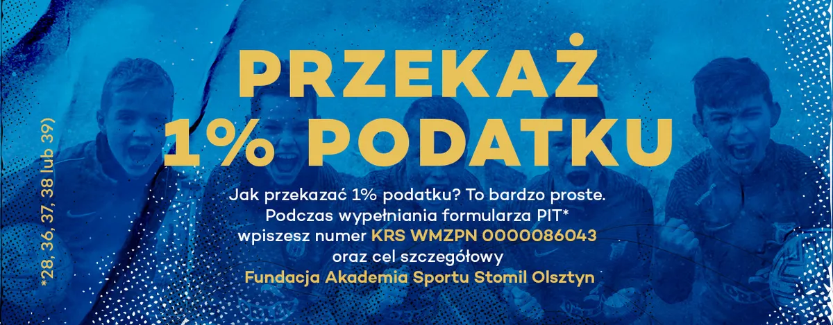 Przekaż 1% podatku Akademii Stomilu