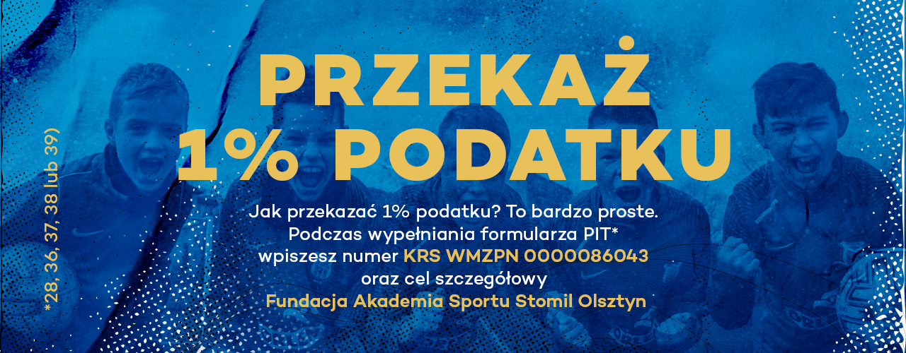 Przekaż 1% podatku Akademii Stomilu