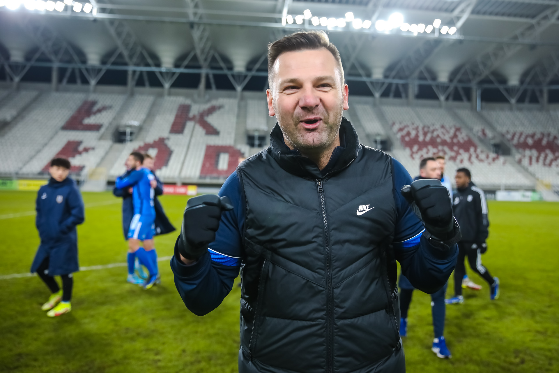 Adrian Stawski po wygranym meczu z ŁKS-em