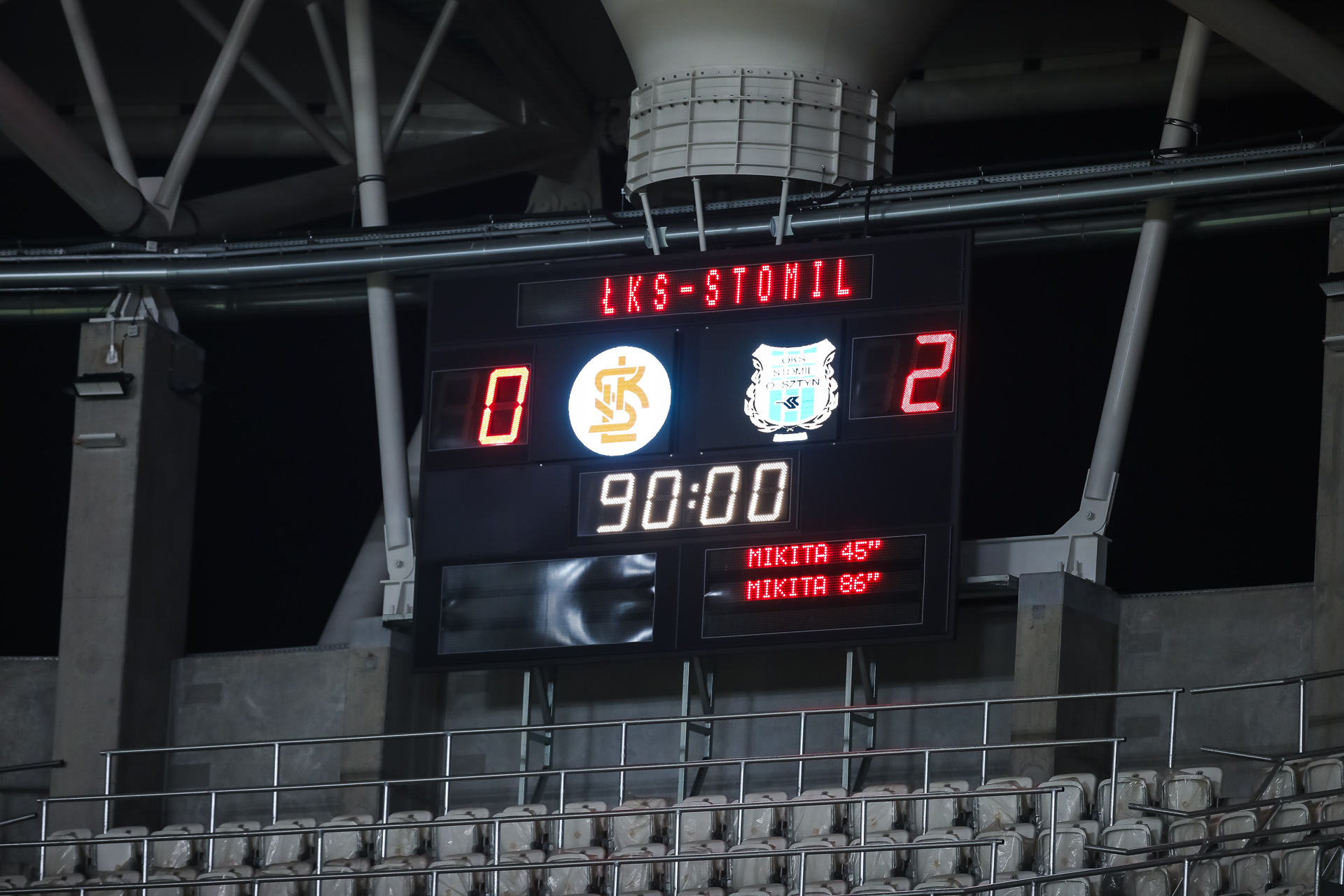 Skrót spotkania z ŁKS-em Łódź