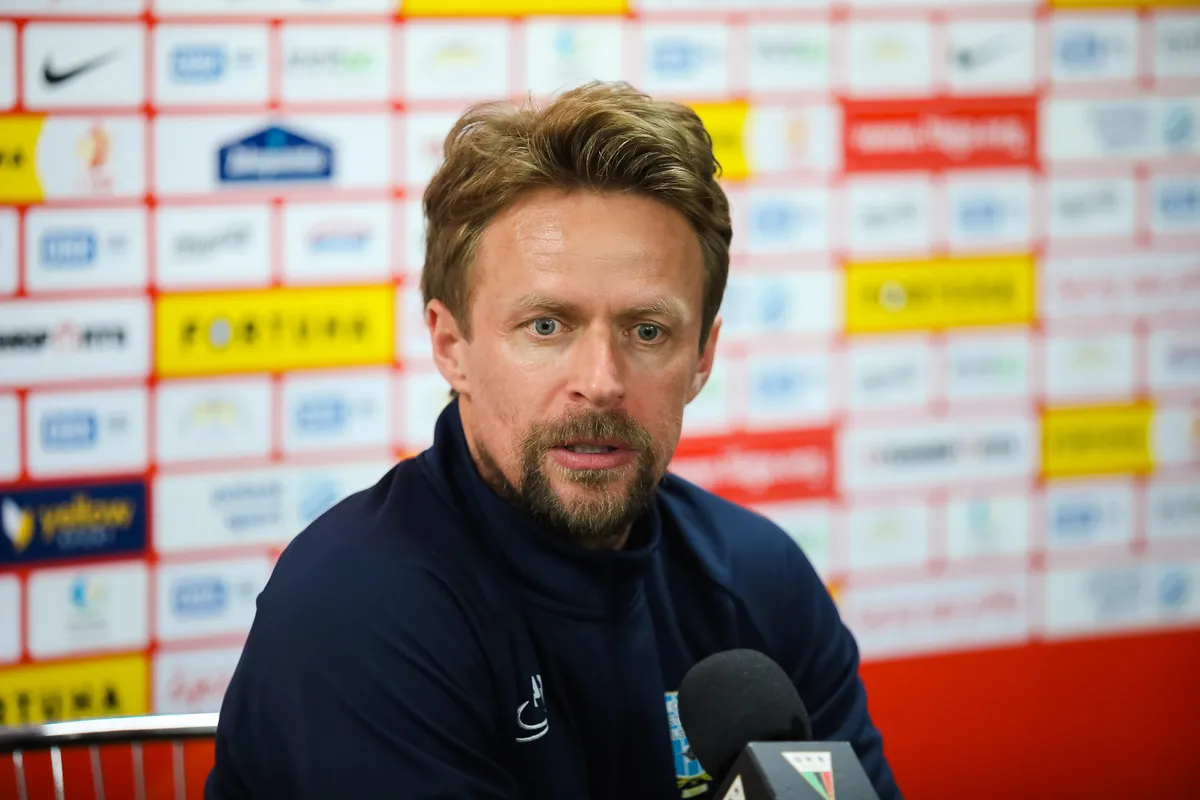 Trener Piotr Jacek przed meczem z Zagłębiem Sosnowiec