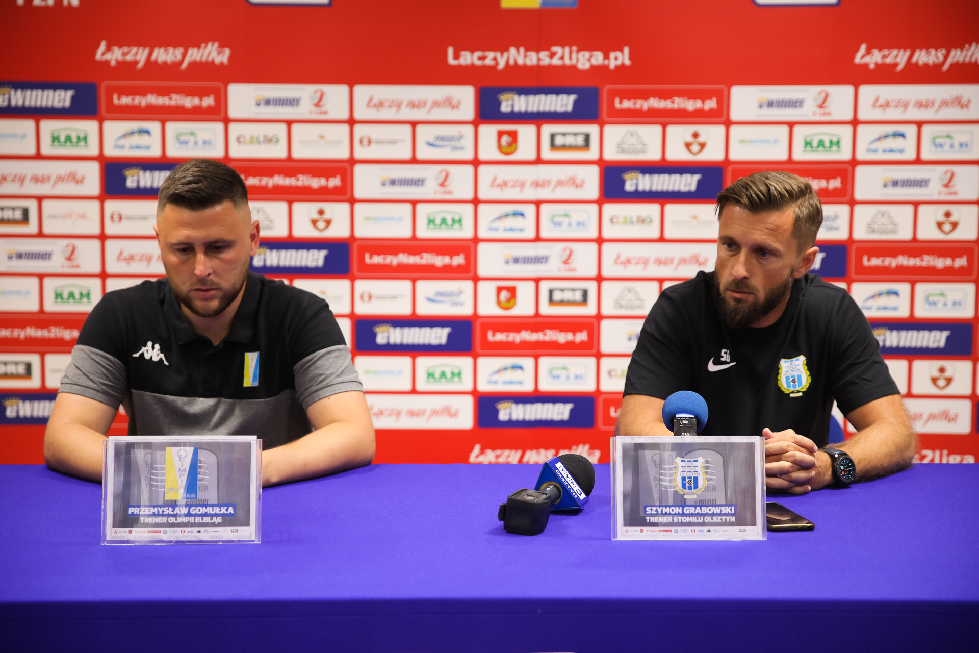 Konferencja prasowa po meczu z Olimpią Elbląg