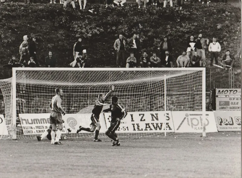 SOKÓŁ PNIEWY STOMIL OLSZTYN 1994 95 ANDRZEJ BIEDRZYCKI TOMASZ RZĄSA
