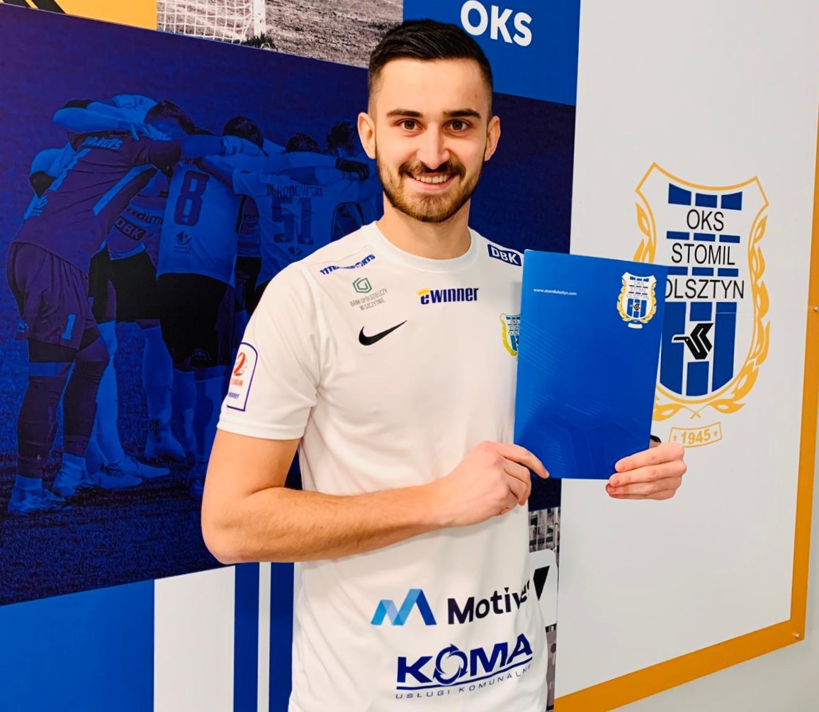 Pierwszy zimowy transfer. Hubert Sadowski piłkarzem Dumy Warmii!