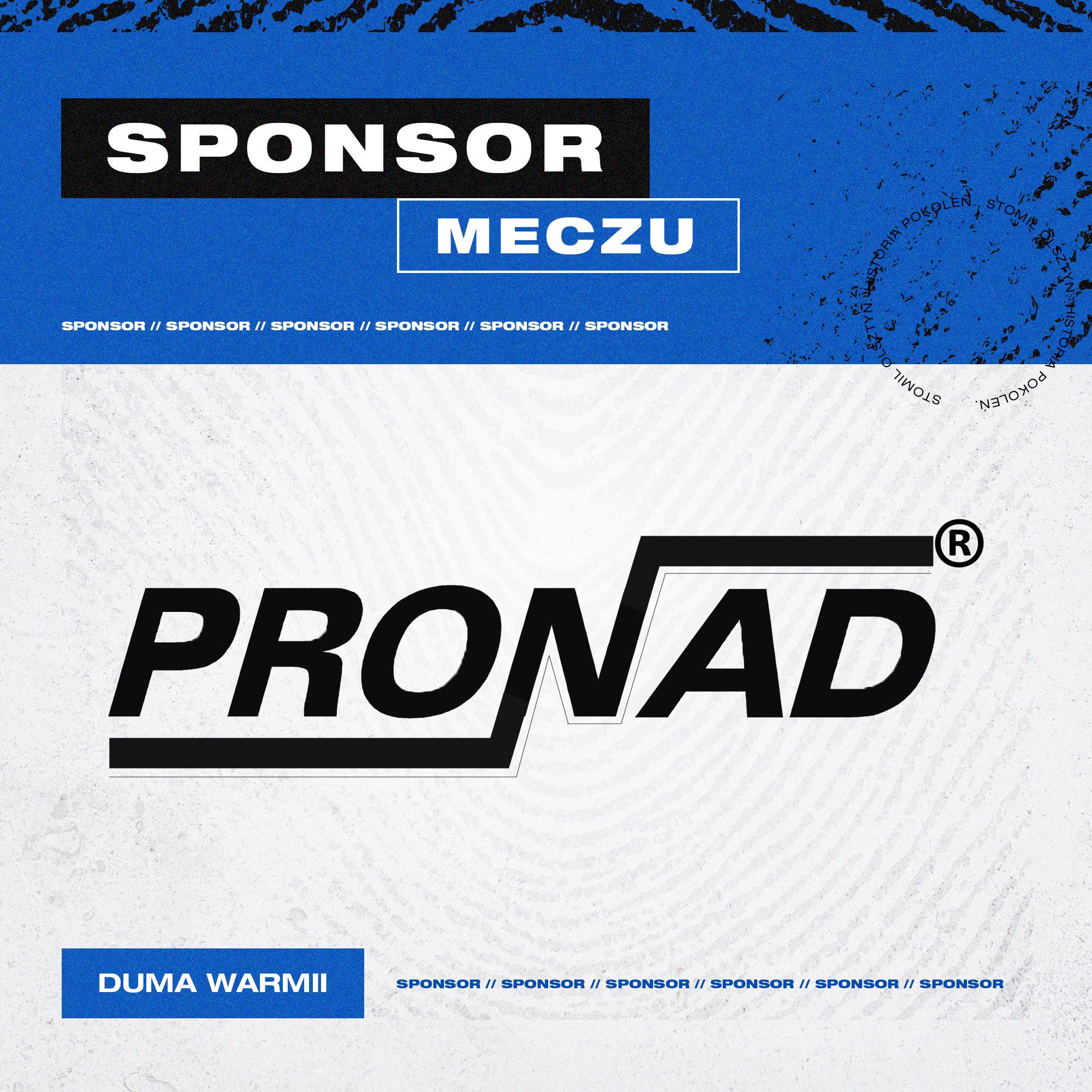 Dobre wieści! Pronad sponsorem meczu finałowego.