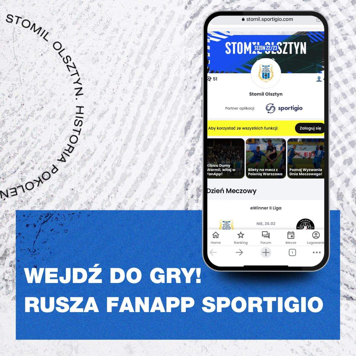 Gramy ze Sportigio. Rusza FanApp Stomilu!