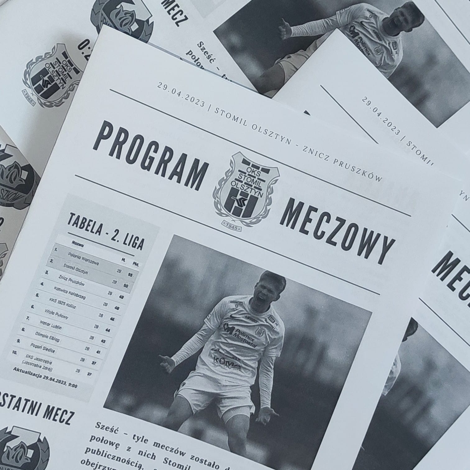 Igor Biedrzycki o skautingu. Program meczowy Stomil Olsztyn - Znicz Pruszków