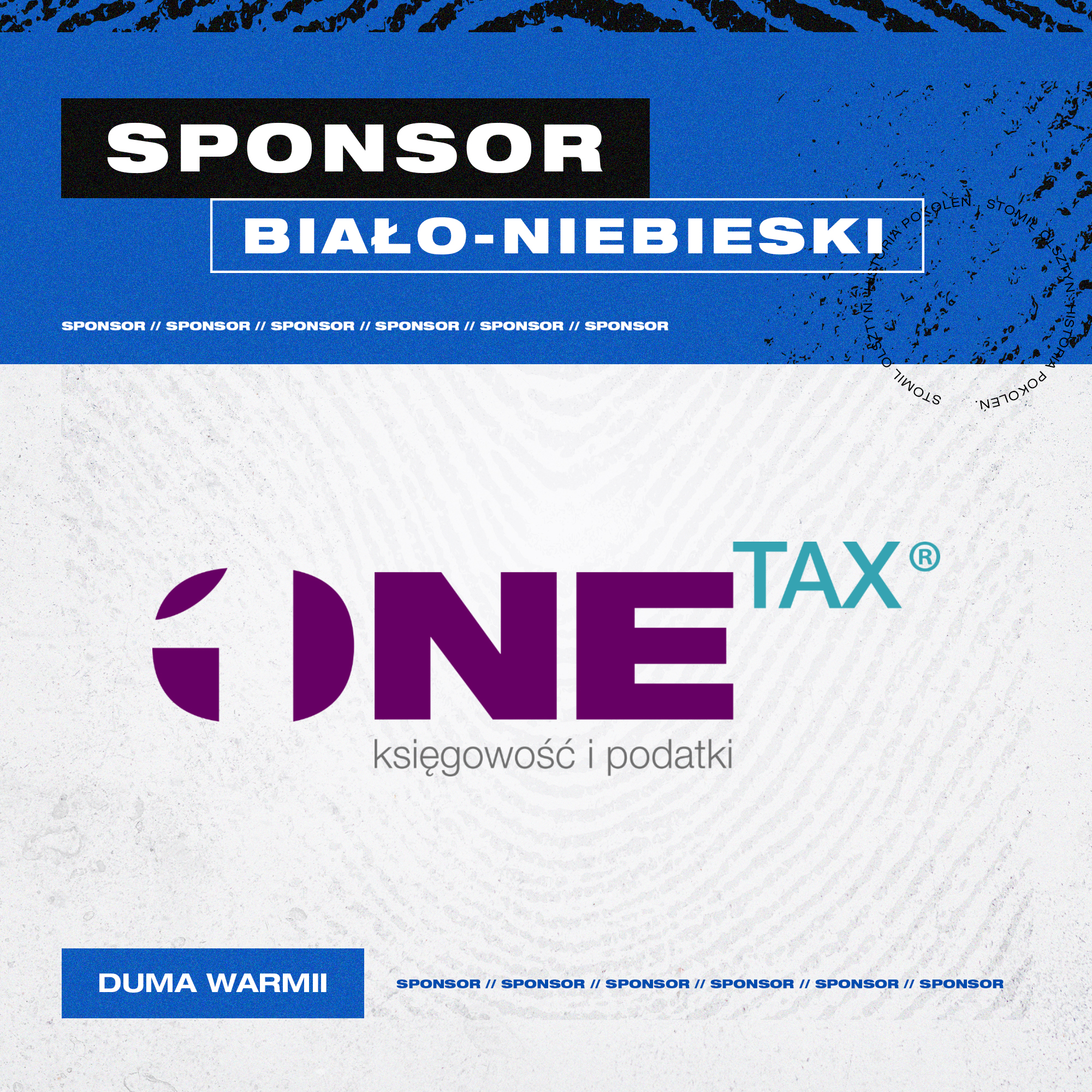Nowy sponsor gra z Dumą Warmii. Na pokładzie witamy One Tax