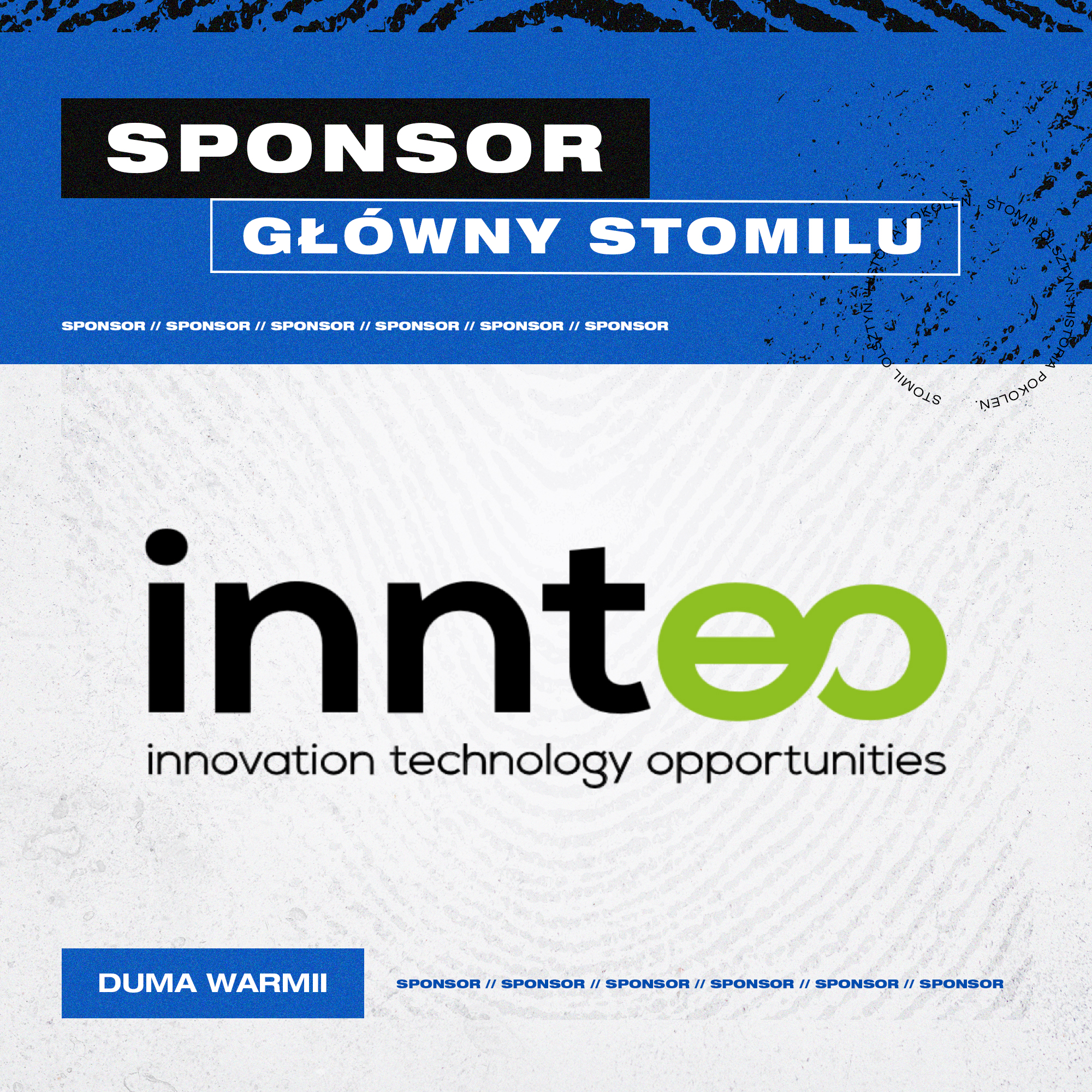 Innteo i Stomil razem na dłużej. Sponsor Główny wkracza na trykoty Dumy Warmii