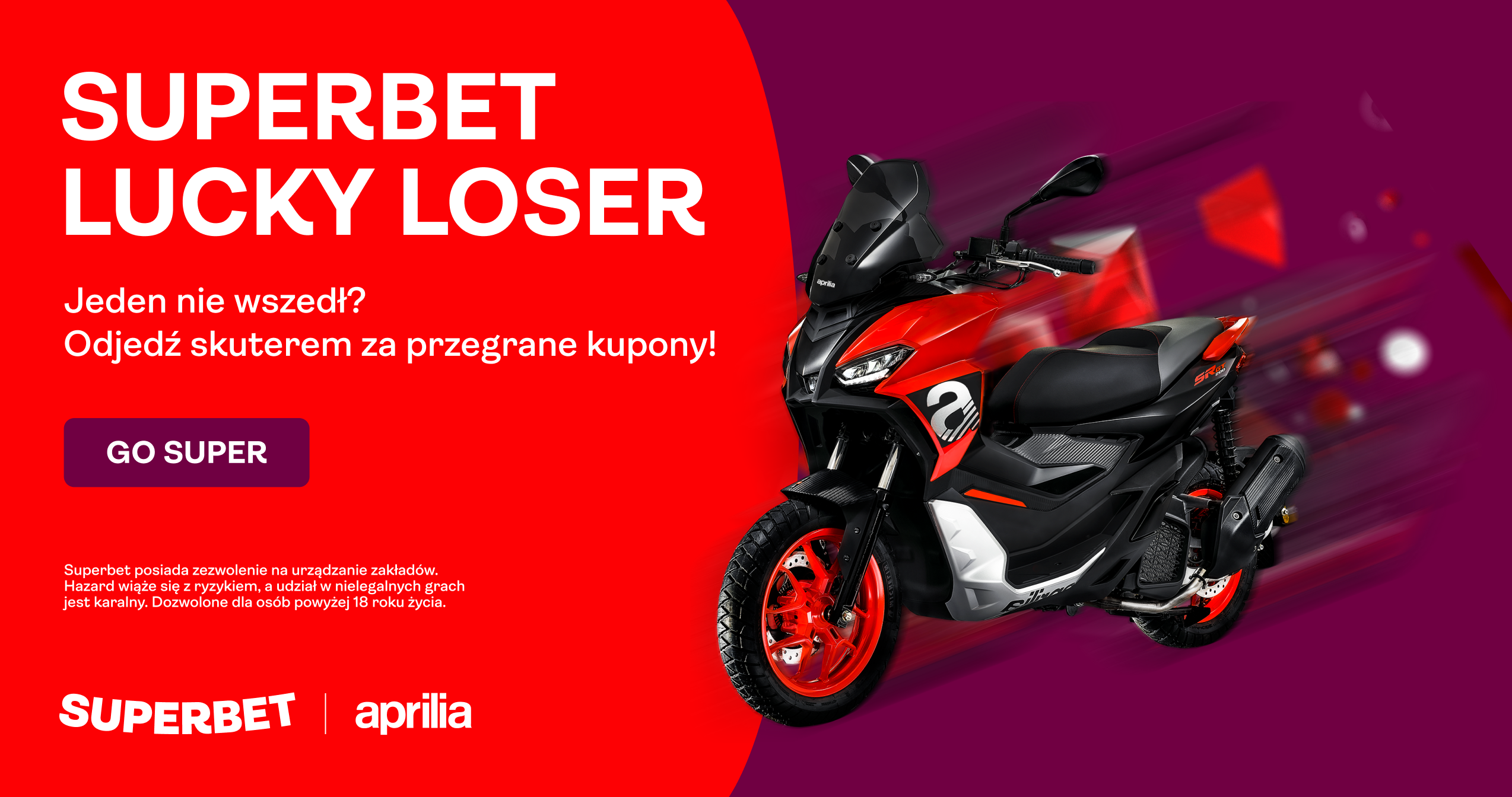Gorący sierpień w Superbet, czyli pół bańki PLNów i skutery do wzięcia!