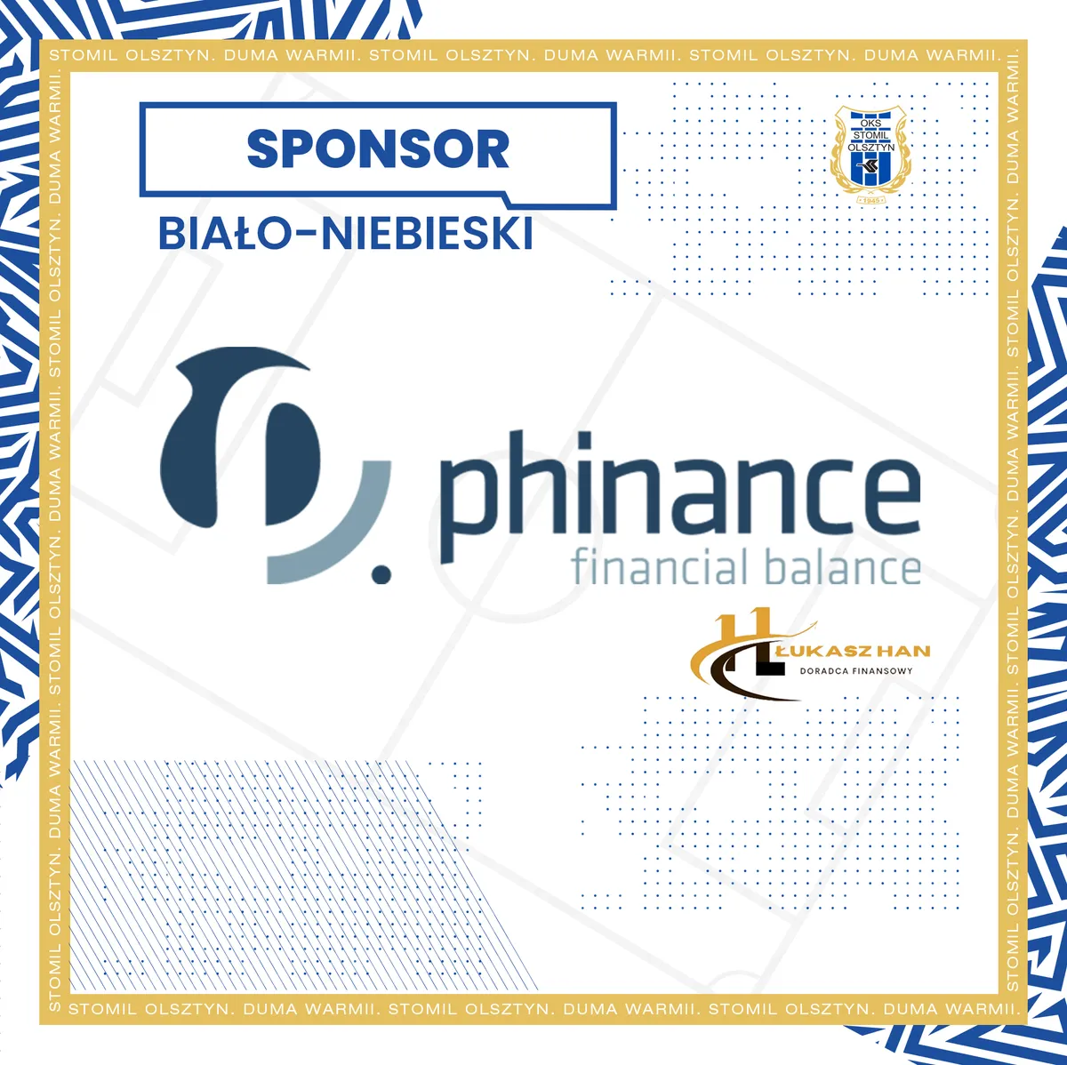 Phinance SA sponsorem Biało-niebieskim Stomilu Olsztyn!