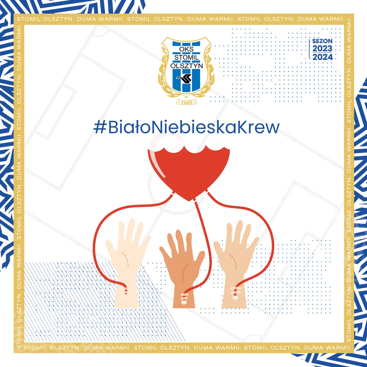 Biało-niebieska krew. Stomil gra z Honorowymi Dawcami Krwi!