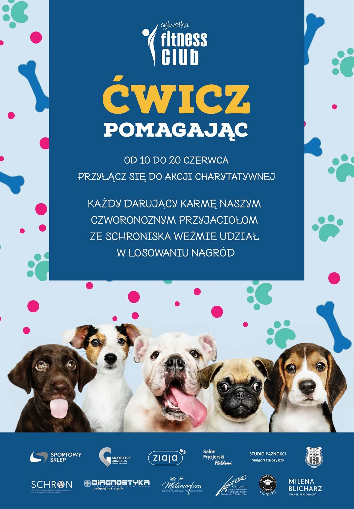 Ćwicz pomagając z Fitness Club Sylwetka