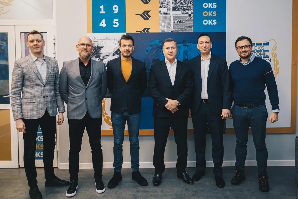Prezes PZPN Cezary Kulesza z wizytą w Olsztynie