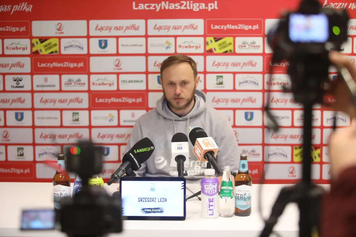 Punkt z Sandecją. Pomeczowa konferencja prasowa