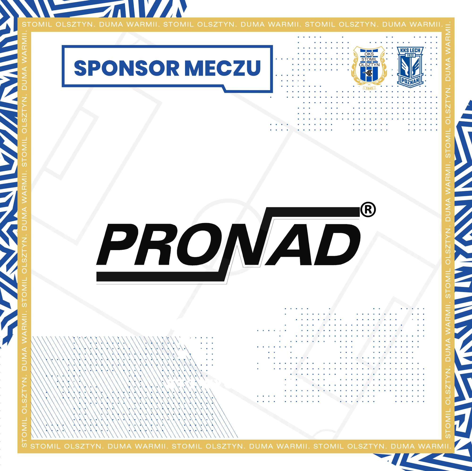 Przekazujemy dobre wieści! Pronad sponsorem meczu z Lechem II Poznań