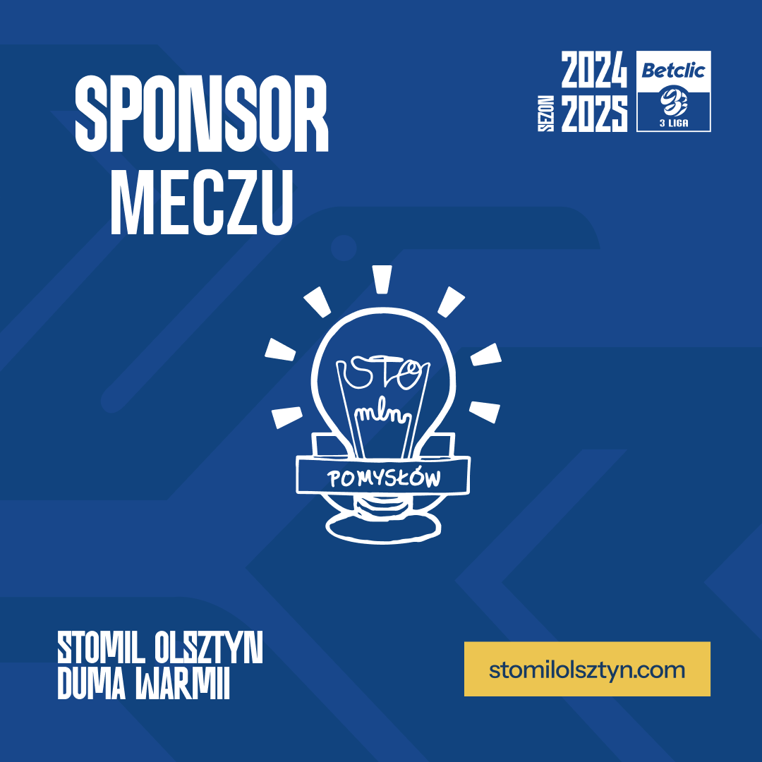 Fundacja Sto Milionów Pomysłów sponsorem meczu z Wigrami Suwałki!