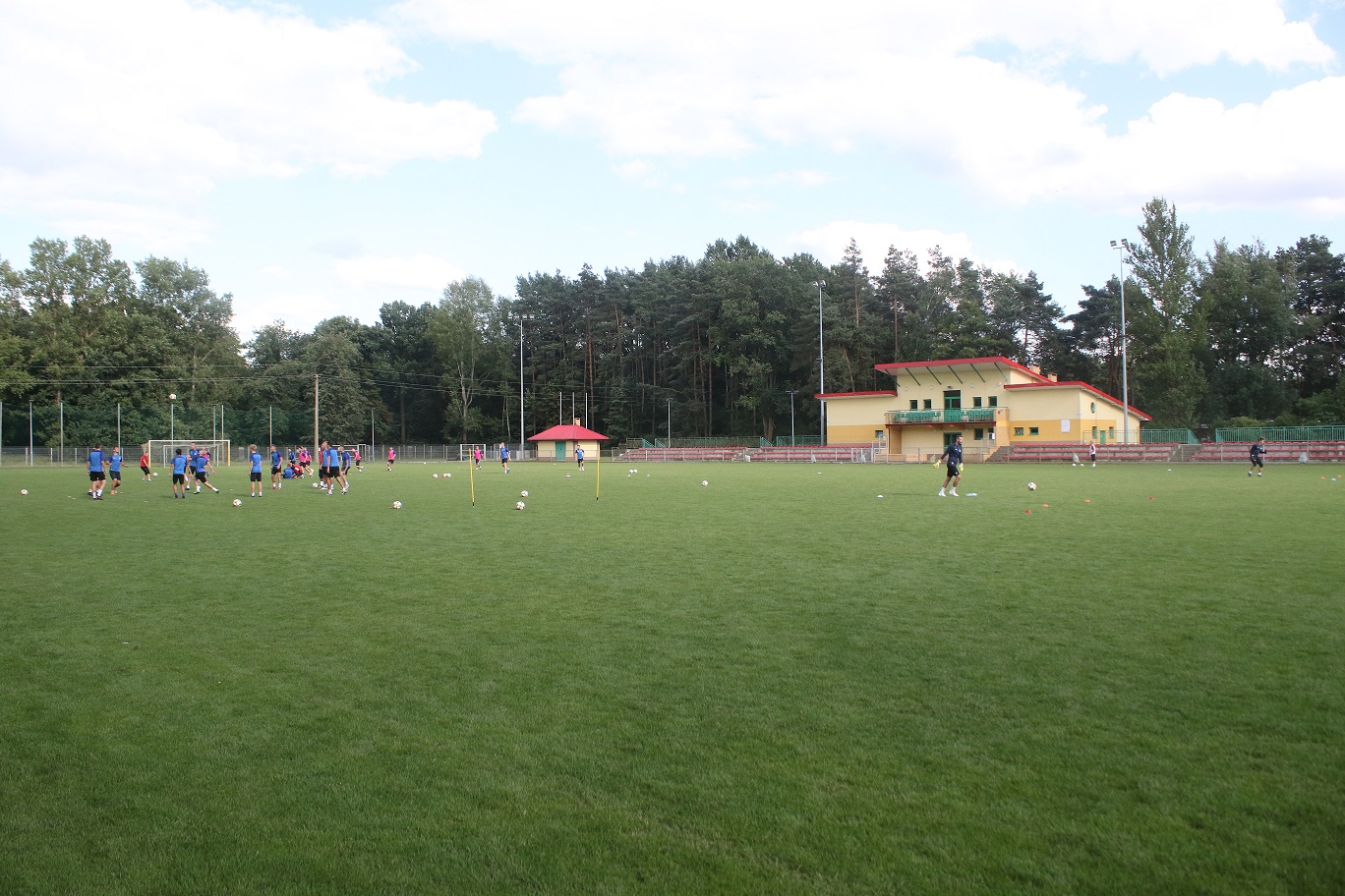 Pierwszy sparing podczas obozu w Nieborowie