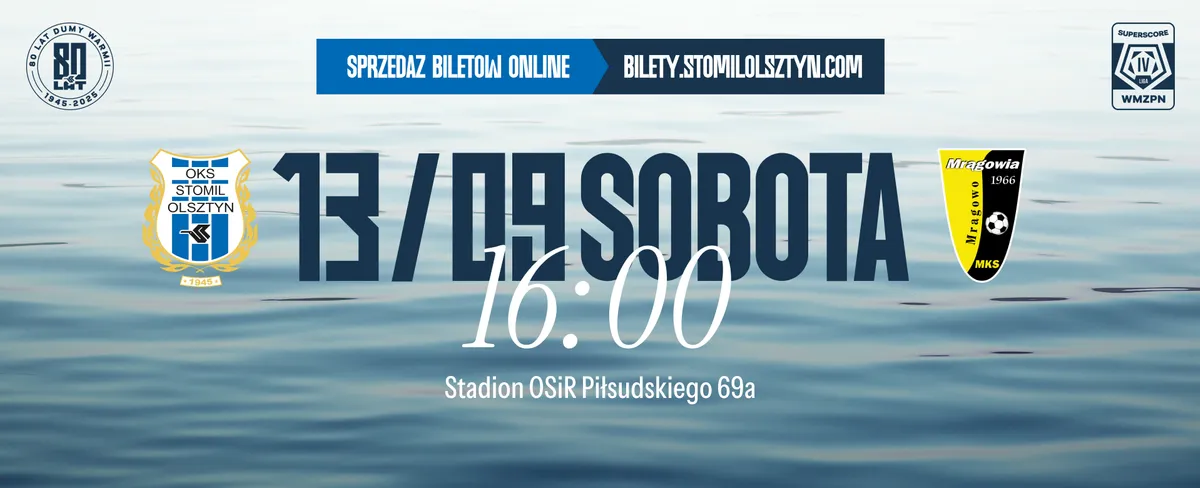 Zmiana gospodarza meczu z Mrągowią