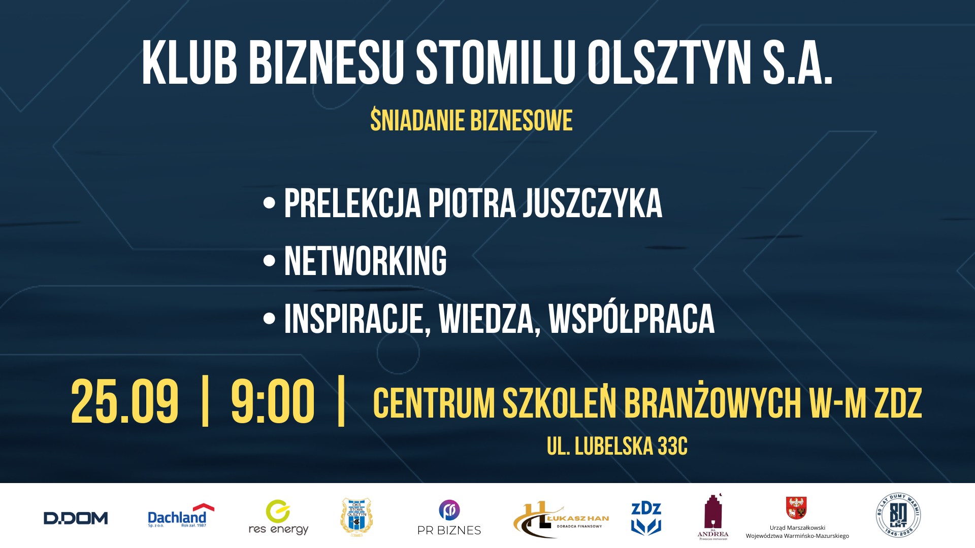 I Śniadanie Biznesowe Klubu Biznesu Stomilu Olsztyn