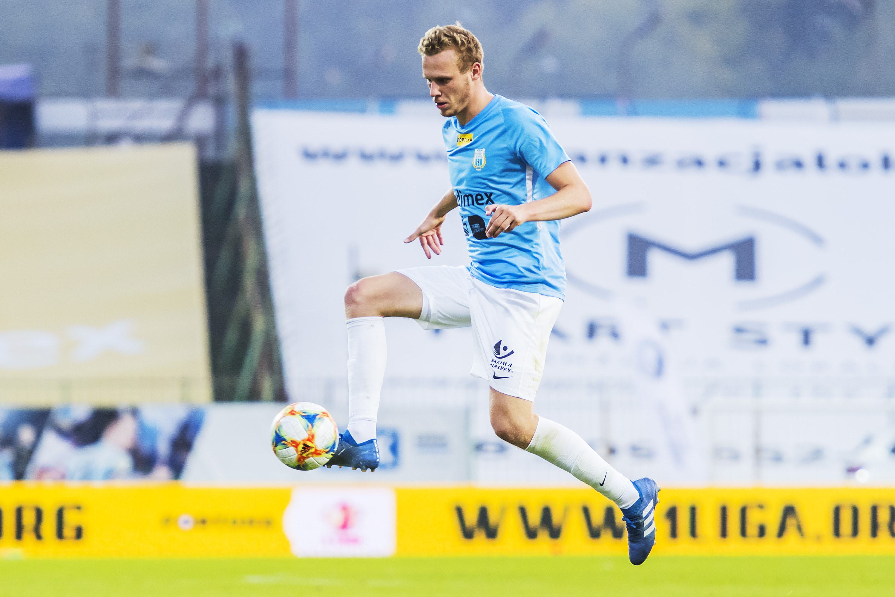 Przedmeczowa rozgrzewka: Wiktor Biedrzycki