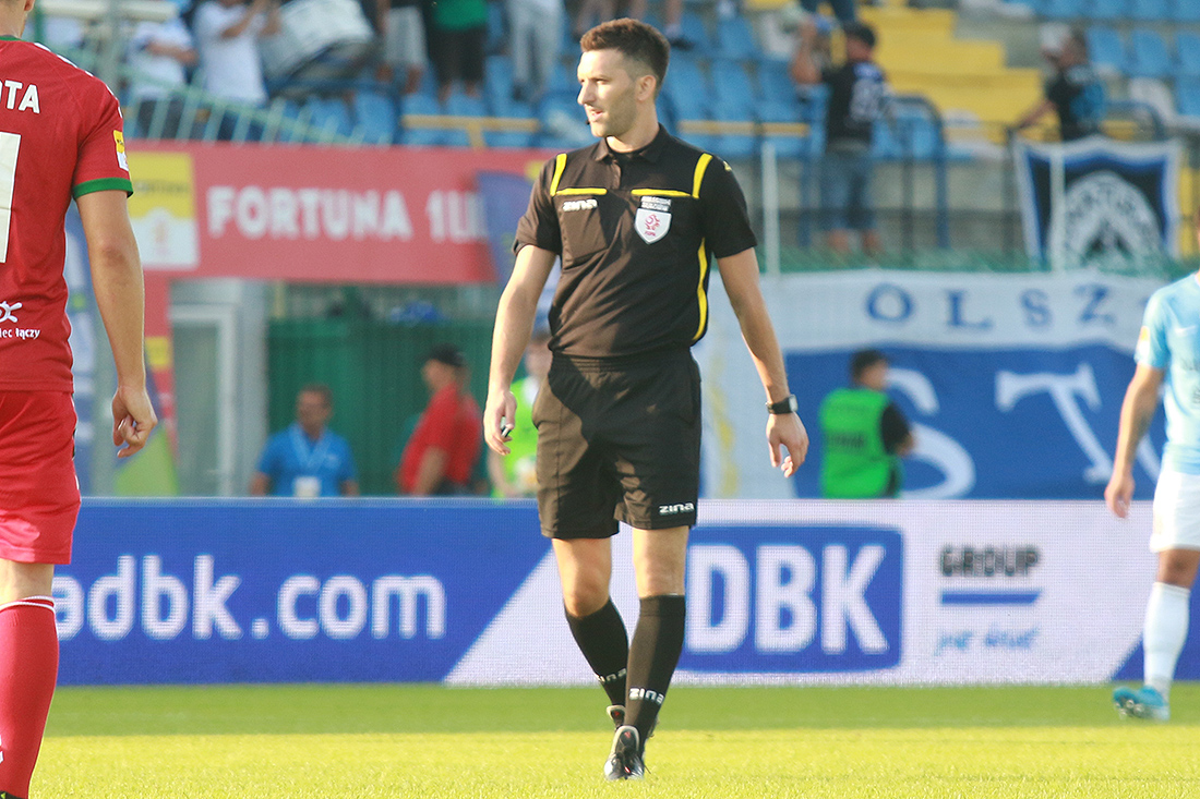 Damian Kos arbitrem meczu z Olimpią Grudziądz