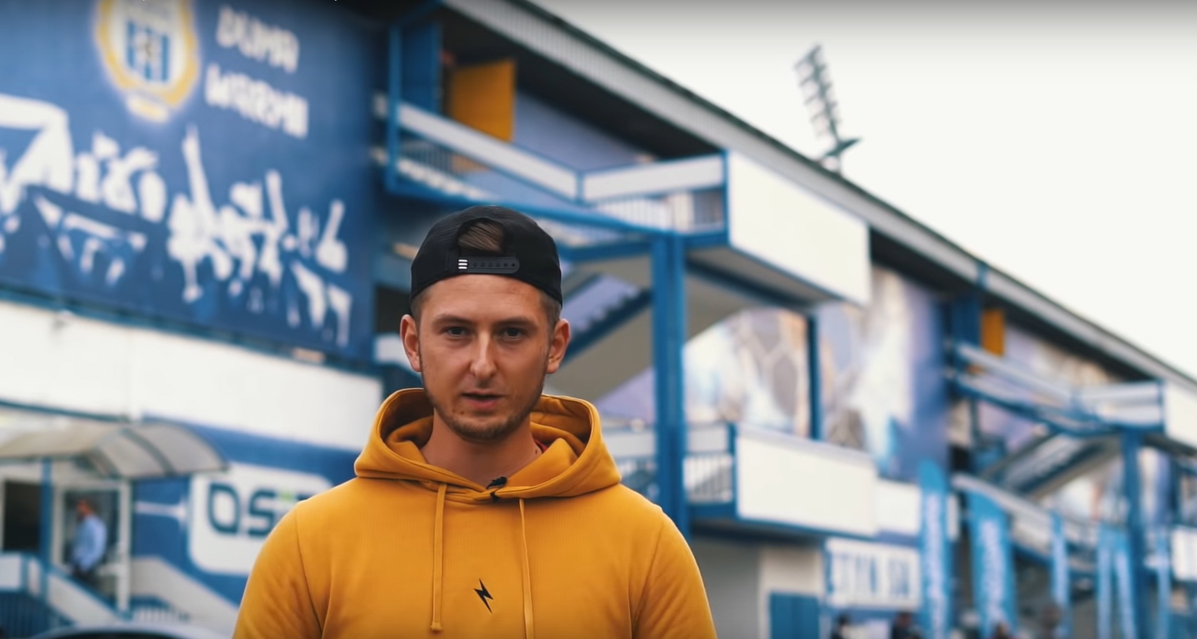 Lachu z wizytą na meczu Stomil - Podbeskidzie
