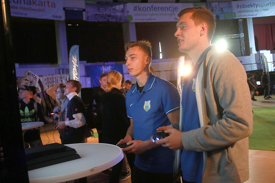 Strefa sportu Stomilu Olsztyn podczas II edycji Mistrzostw Warmii i Mazur w E-Sporcie